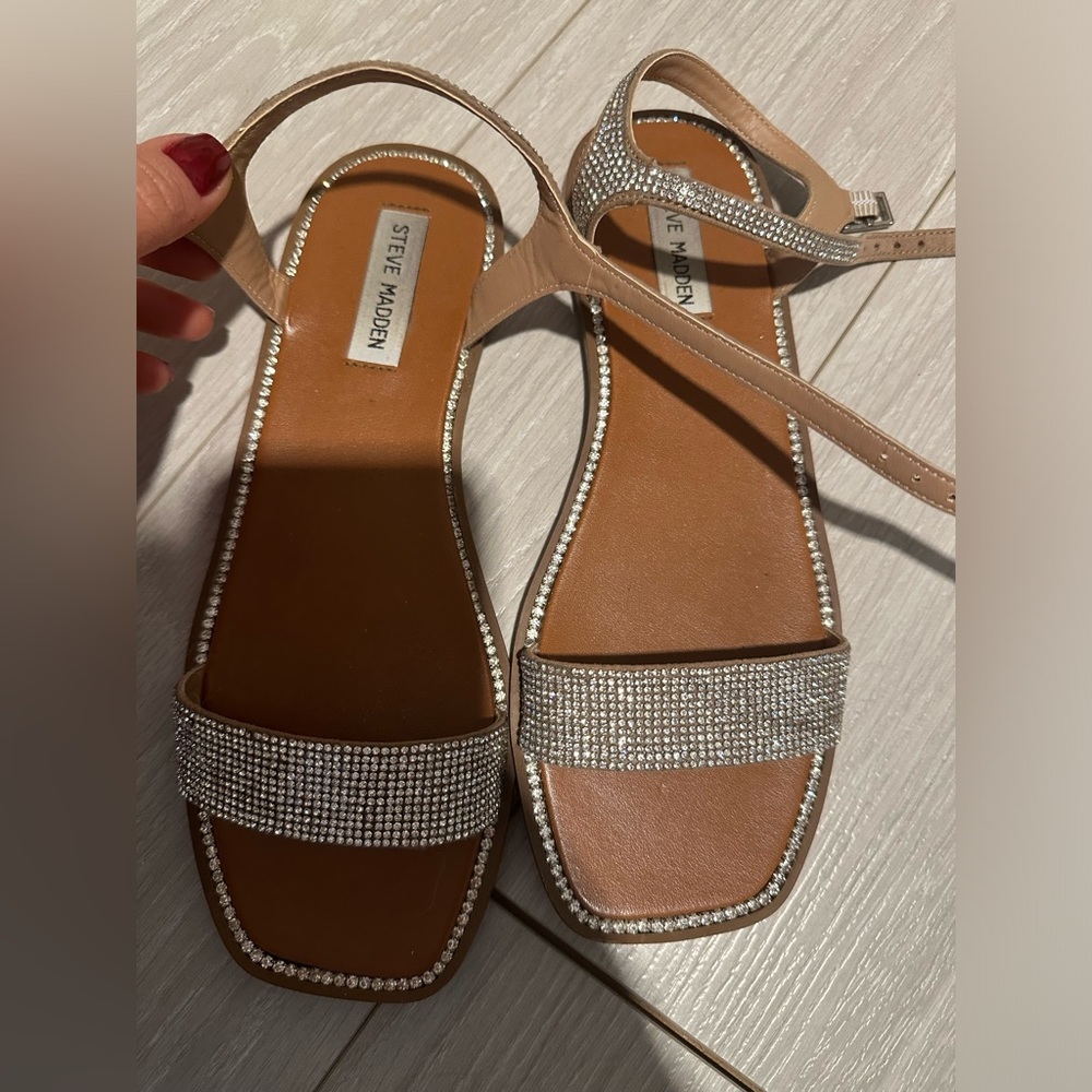 Steve Madden rhinestone sandals